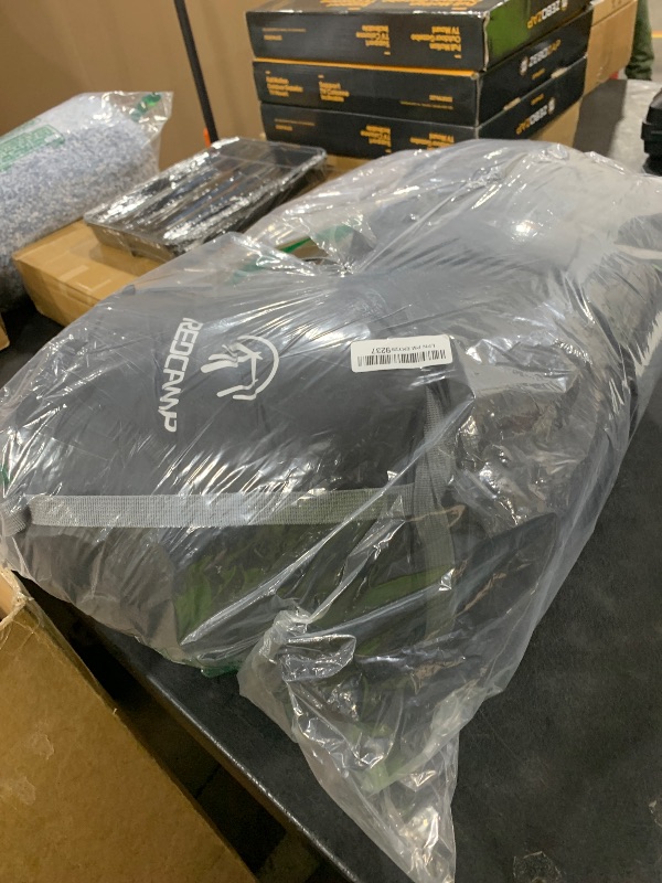 Photo 1 of REDCAMP Cotton Flannel Sleeping Bag for Camping, 41F/5C Cold Weather Warm and Comfortable, Envelope Blue 4lbs(75"x33")