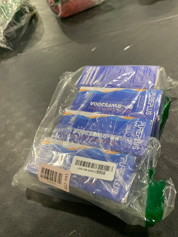 Photo 1 of PUREPLUS XWF(NOT XWFE, NO Chips) Replacement for GE WR17X30702, GBE21, GDE21, GDE25, GFE24, GFE26, GNE21, GNE25, GNE27, GWE19, GYE18, CFE26 French Door & Side by Side Refrigerator Water Filter, 4Pack