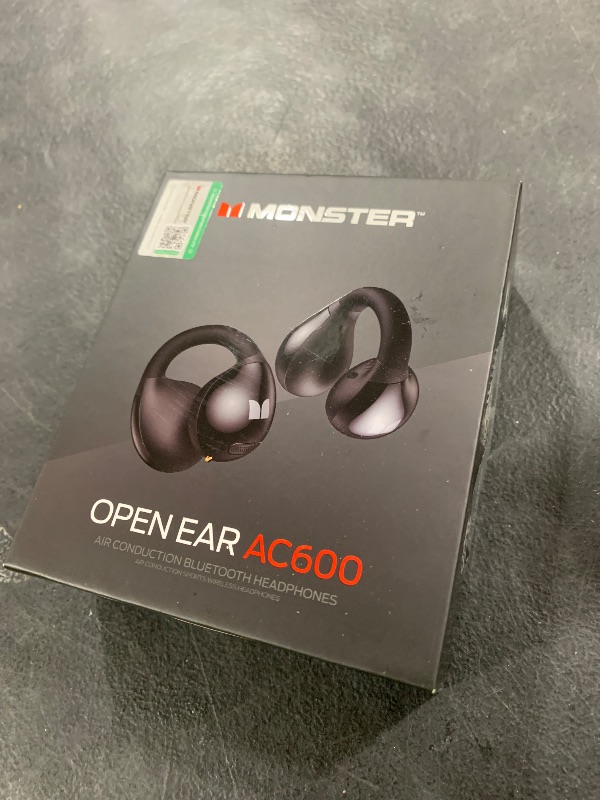 Photo 1 of Monster Open Ear AC600 Headphones,Bluetooth 5.4 Wireless Earbuds with HiFi Stereo,Clip-On Earbuds with ENC Clear Call,21H Playtime,Touch Control,IPX6 Waterproof Wireless Headphones for Sports