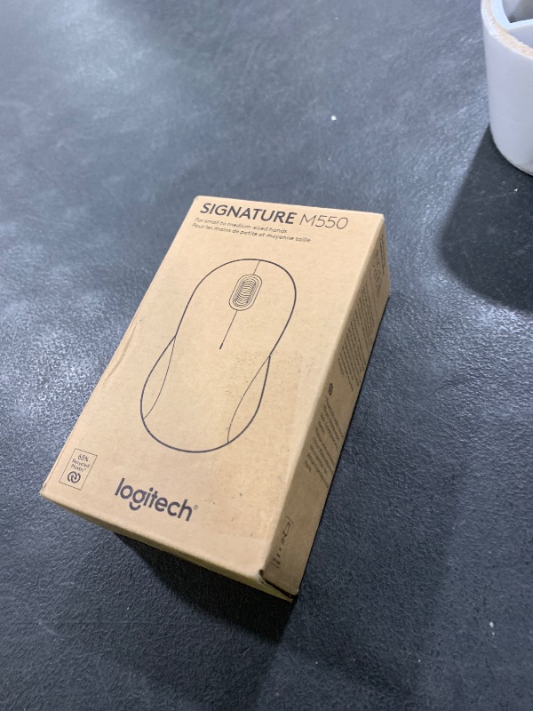 Photo 1 of Logitech Signature M550 Wireless Mouse - for Small to Medium Sized Hands, 2-Year Battery, Silent Clicks, Bluetooth, Multi-Device Compatibility - Black