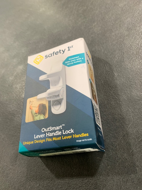 Photo 1 of Safety 1st OutSmart Child Proof Door Lever Lock, White, 1 Count