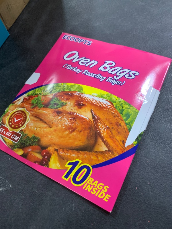 Photo 1 of 10 Counts Oven Bags Turkey Size | Large Oven Bag for Thangkgiving Day Turkey Roasting Cooking(1)