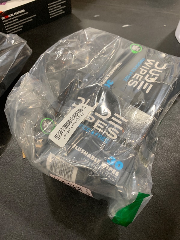 Photo 1 of DUDE Wipes - On-The-Go Flushable Wipes - 2 Pack, 60 Wipes - Unscented Extra-Large Individually Wrapped Adult Wet Wipes - Vitamin E & Aloe - Septic and Sewer Safe