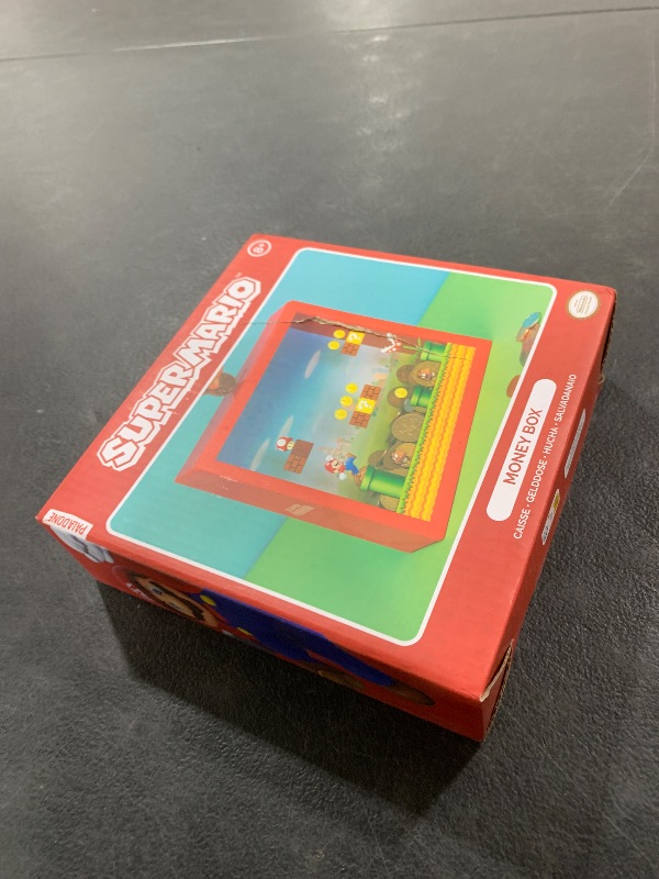 Photo 1 of Super Mario Arcade Money Box - Officially Licensed Nintendo Mario Bros Piggy Bank for Cash Savings, Gift for Kids, Bedroom Decor | Paladone