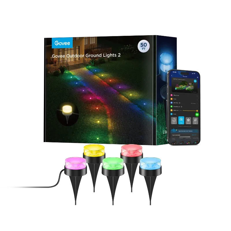 Photo 1 of Govee Outdoor Ground Lights 2