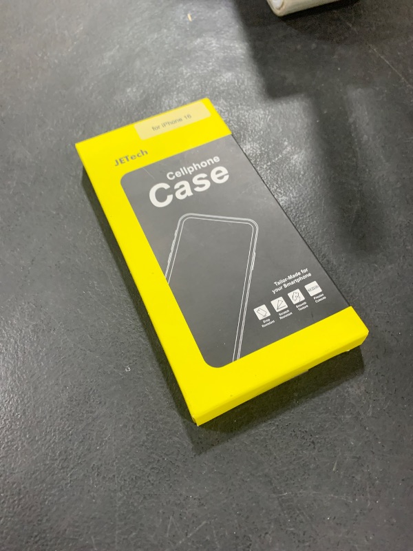 Photo 1 of JETech Case for iPhone 16 6.1-Inch, Non-Yellowing Shockproof Phone Bumper Cover, Anti-Scratch Clear Back (Clear)