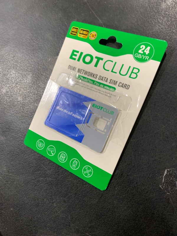Photo 1 of EIOTCLUB Data SIM Card for 360 Days - Compatible with USA Nationwide Networks for Unlocked Security Solar and Hunting Trail Game Cameras IoT Device(USA Coverage, Triple Cut 3-in-1)