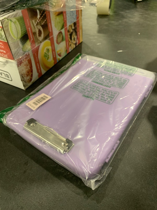 Photo 1 of Clipboard with Storage,A4 Nursing Clipboards with Pen Holder,Heavy Duty Storage Clipboard with Low Profile Clip, Clipboards Folder Side-Opening Clip Boards,Smooth Writing Clip Board (Light Purple)