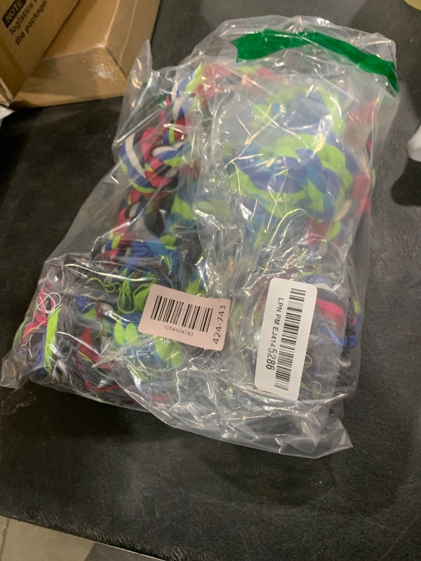Photo 1 of Eefitoys Heavy Duty Dog Rope Toys for Aggressive Chewers, Tough Tug of War Dog Toys for Large, Medium & Small Dogs – 5 Pack Including 2 Ropes & 3 Supplies