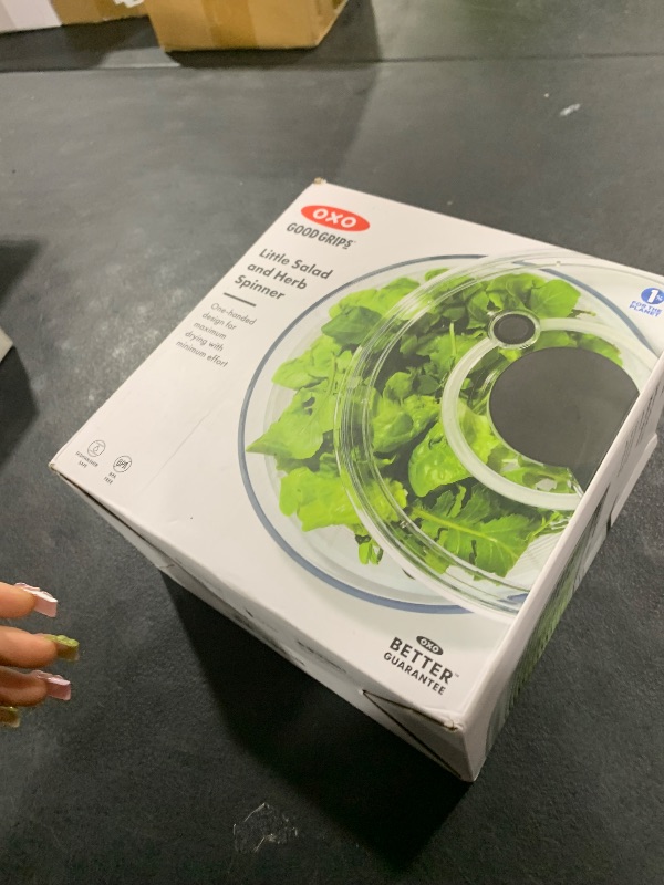 Photo 1 of OXO Good Grips Little Salad & Herb Salad Spinner, Fruit Washer and Lettuce Spinner