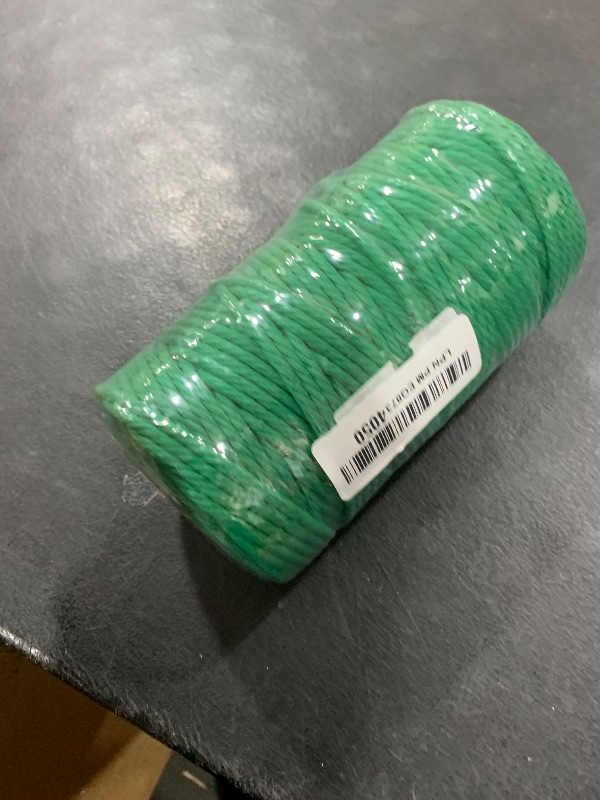 Photo 1 of Macrame Cotton Cord 5mm x 100 m, ZUEXT 100% Natural Handmade Colorful 4 Strands Twisted Braided Cotton Rope for Wall Hanging Plant Hangers Gift Wrapping Tapestry DIY Crafts(100m, Emerald Green)