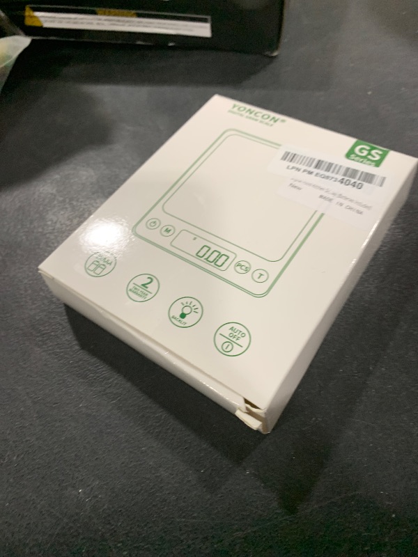 Photo 1 of Digital Food Kitchen Scale Upgraded, YONCON 3000g/0.1g High Accuracy Mini Pocket Scale Measures in Grams and oz for Cooking, Baking, Jewelry, Tare Function,2 Trays, LCD Display (Batteries Included)