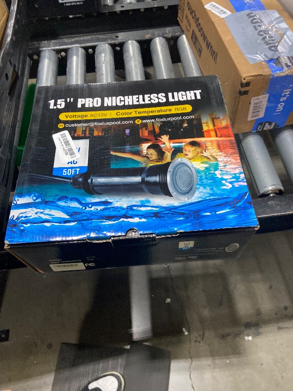 Photo 1 of Jeavle Pool Lights for Inground Pool, Direct Replacement for Pentair GloBrite, 1.5 Inch LED Color Inground Pool & Spa Light, IP68 Waterproof, AC12V, 50 ft Cord
