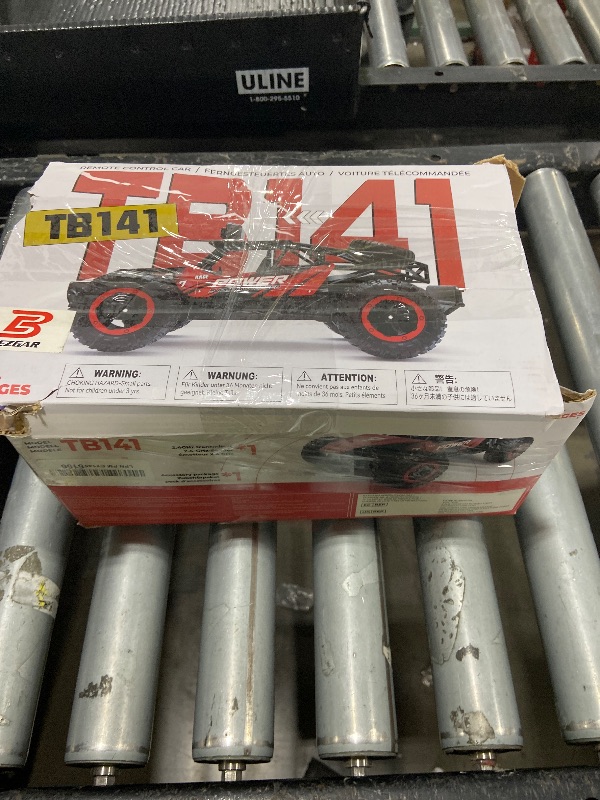 Photo 1 of (JUST THE CAR) BEZGAR TB141 RC Cars-1:14 Scale Remote Control Car, 2WD High Speed 20 Km/h Electric Toy Off Road RC Car Vehicle Truck Crawler with LED Headlight and Two Rechargeable Batteries for Kids and Adults