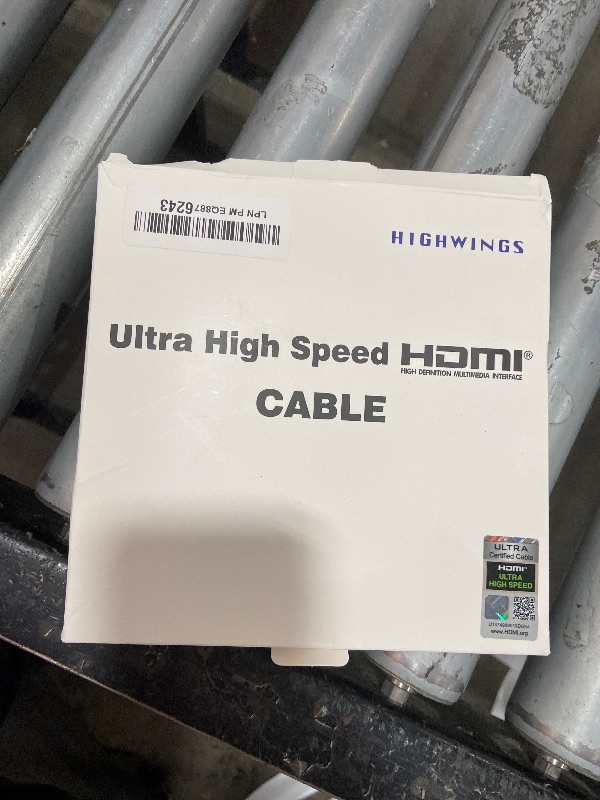 Photo 1 of Highwings 8K 10K 4K HDMI Cable 48Gbps 6.6FT/2M, Certified Ultra High Speed HDMI Cable Braided Cord-4K@120Hz 8K@60Hz, DTS:X, HDCP 2.2 & 2.3, HDR 10 Compatible with Roku TV/PS5/HDTV/Blu-ray