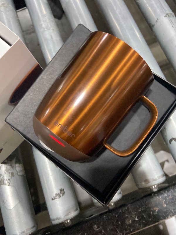 Photo 1 of Ember Temperature Control Smart Mug 2, 14 Oz, App-Controlled Heated Coffee Mug with 80 Min Battery Life and Improved Design, Copper