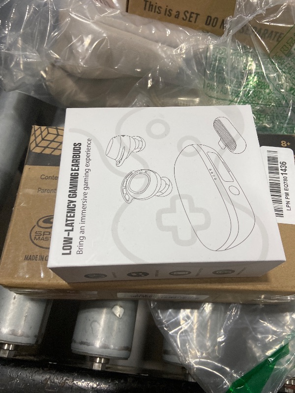 Photo 1 of IAMJOY Gaming Earbuds, 20ms Ultra-Low Latency Wireless Earbuds, 90H Playtime, 2.4GHz Dongle & Bluetooth, Noise-Canceling Mic, Compatible with Meta Quest 3/2, PS5/4, Switch, Steam Deck, PC