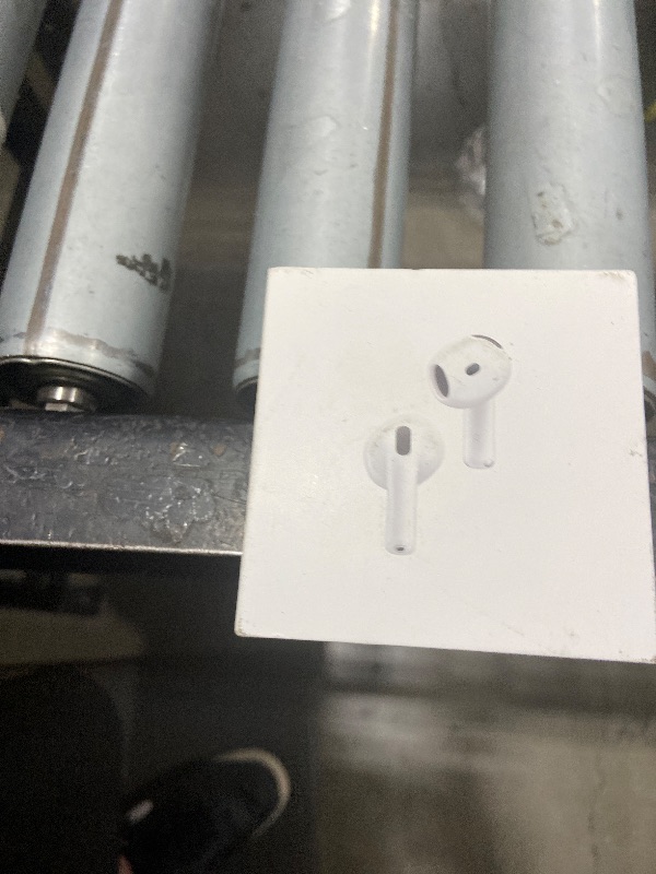Photo 1 of Apple AirPods 4 Wireless Earbuds, Bluetooth Headphones, with Active Noise Cancellation, Adaptive Audio, Transparency Mode, Personalized Spatial Audio, USB-C Charging Case, Wireless Charging, H2 Chip