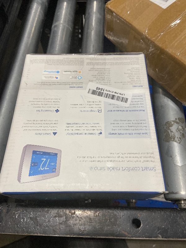 Photo 1 of Sensi Touch Smart Thermostat by Emerson with Touchscreen Color Display, Programmable, Wi-Fi, Mobile App, Easy DIY, Data Privacy, Works with Alexa, Energy Star Certified, ST75S-Silver, C-Wire Required