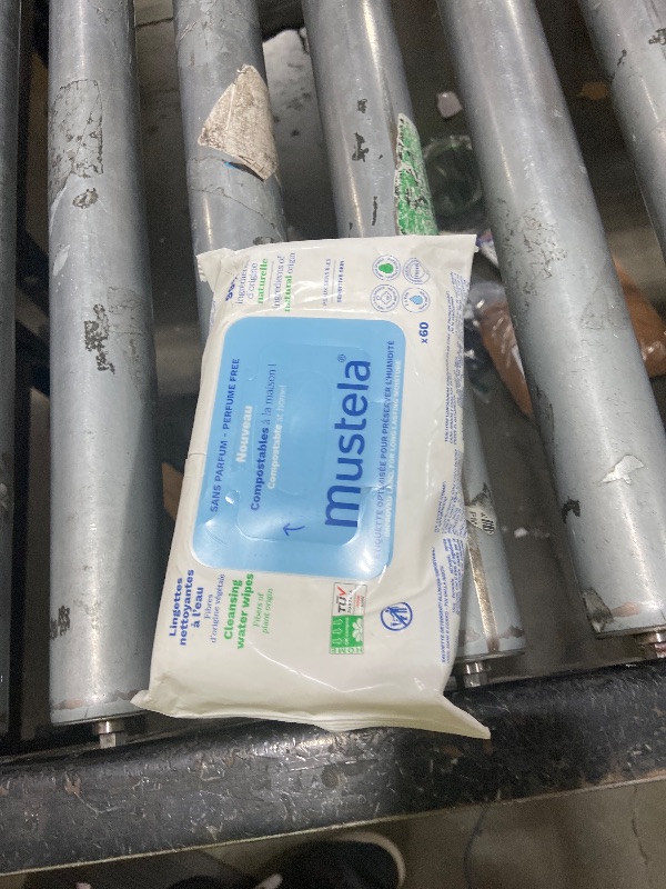 Photo 1 of Mustela Baby Home Compostable Cleansing Wipes - Fragrance Free - Natural Avocado - For Face, Body & Diaper Area - 99% ingredients of natural origin & plant-based fibers - For all skin types - 60 ct.