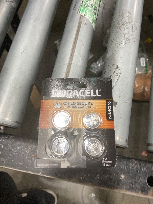 Photo 1 of Duracell 2032 Lithium Battery. 4 Count Pack. Child Safety Features. Compatible with Apple AirTag, Key Fob, and other devices. CR2032 3V Cell. 2032 Battery, Lithium Coin
