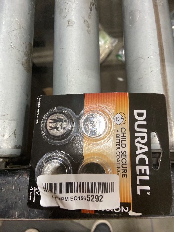 Photo 1 of Duracell 2032 Lithium Battery. 4 Count Pack. Child Safety Features. Compatible with Apple AirTag, Key Fob, and other devices. CR2032 3V Cell. 2032 Battery, Lithium Coin