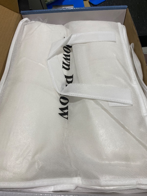Photo 1 of Luxury Canadian White Goose Down Pillow Standard Size Set of 2, 750+ Fill Power, 800 TC Cotton Shell, Soft Down Pillows for Sleeping, Hotel Collection Pillow for Neck Pain Relief (2 Pack, 20"x26")
