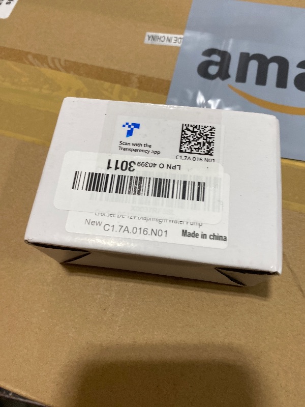 Photo 1 of CrocSee DC 12V Mini Food Grade Self Priming Diaphragm Fresh Water Transfer Pump 1.3LPM, Replacement Pump for Ice Maker, Coffee Machine, Water Dispenser