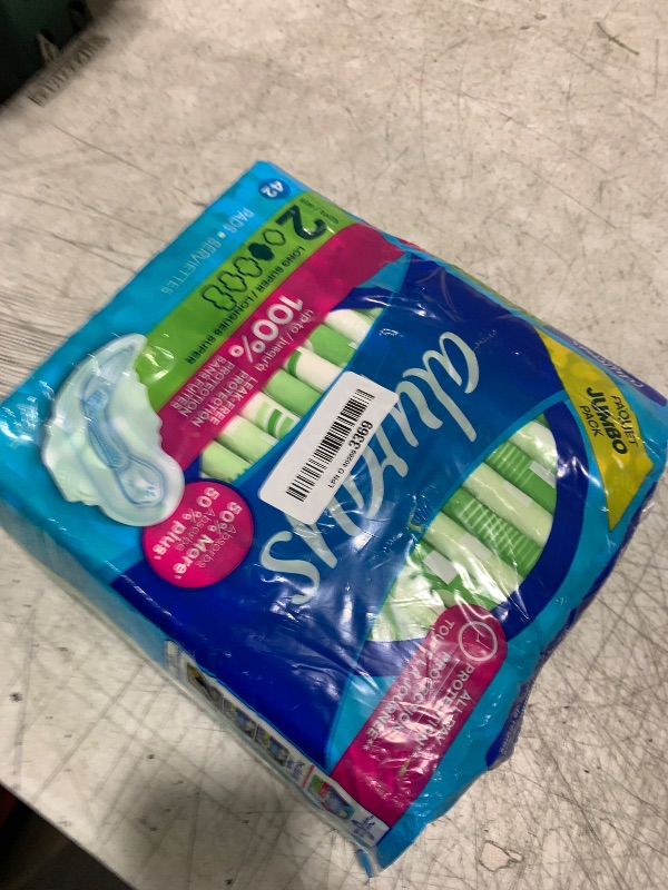 Photo 1 of Always Maxi Feminine Pads with Wings for Women, Size 2, Long Super Absorbency, Unscented 42 Count