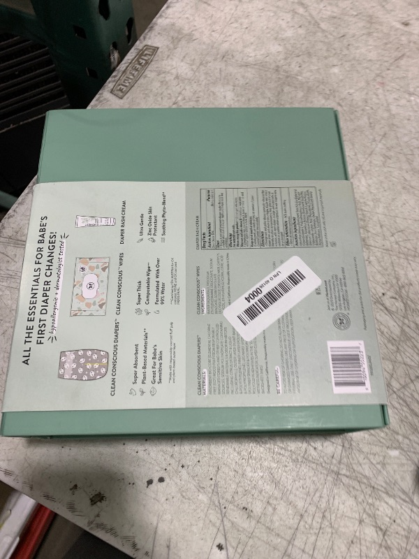 Photo 1 of The Honest Company Babe's Clean Bum Gift Set | Diapering + Newborn Essentials | 99% Water Wipes (60 ct), Diaper Rash Cream (2.5 oz), Clean Conscious Diapers (Size 1, 7 ct)