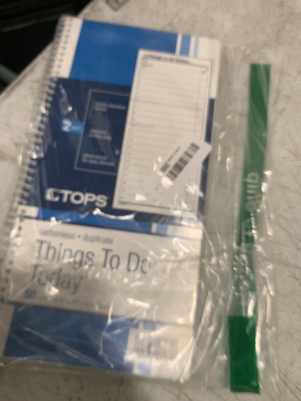 Photo 1 of TOPS Daily Agenda/Things To Do Form, 2-Part, Carbonless, 5.5 x 11 Inches, 50-Sets per Pad (41170)