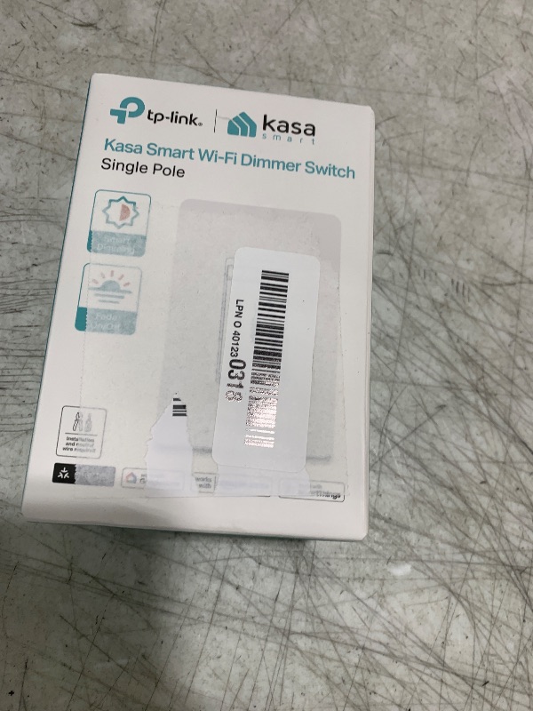 Photo 1 of Kasa Matter Smart Dimmer Switch: Voice Control w/Siri, Alexa & Google Assistant | UL Certified | Timer & Schedule | Easy Guided Install | Neutral Wire Required | Single Pole | 2.4GHz Wi-Fi | KS225