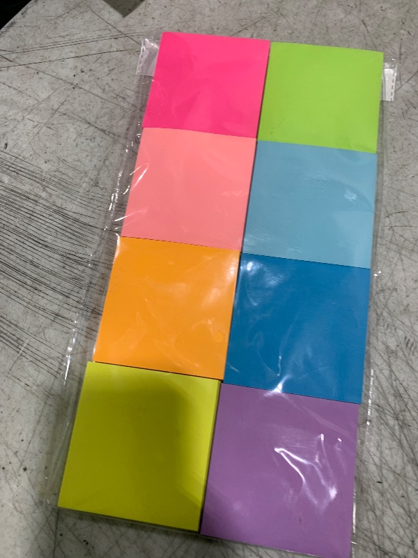Photo 1 of (16 Pack) Sticky Notes 3x3, Self-Stick Pads Bright Colors Sticky Note, Recyclable, Easy to Stick for Home, Office, Notebook