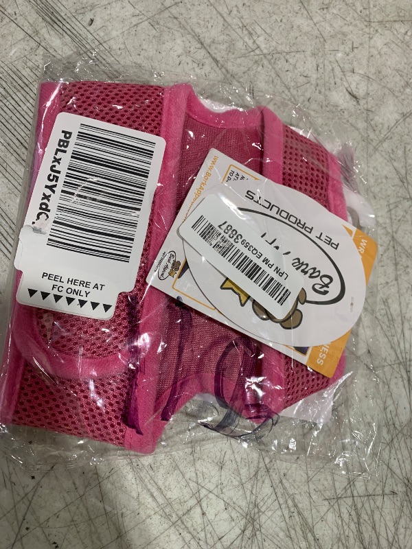 Photo 1 of Bark Appeal Pink Wrap N Go Dog Harness for Small-Medium Pets – Soft Solid Mesh Vest Harness for Dogs, Puppies, Kittens & Cats – Easy Buckle-Free Design for a Comfortable Fit – Small