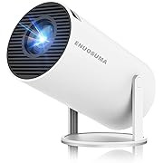 Photo 1 of Mini Projector, Support 4K 1080P Portable Projector with Dual Band WIFI6 5G Wireless 5.2 Bluetooth Android 11, 160 ANSI Lumens, 180° Rotatable, Auto Keystone Correction,35"-130" Screen Video Projector
