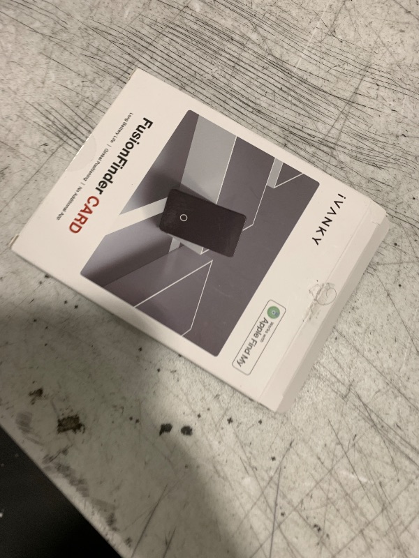 Photo 1 of iVANKY Wallet Tracker Card, Smart Rechargeable Thin Wallet Finder, Works with Apple Find My (iOS Only), Item Finder for Luggage Tags, Passports, Phone, Water Resistant (Android Not Supported)