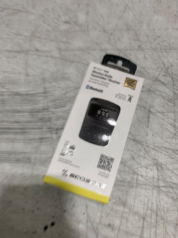 Photo 1 of Scosche BTTRFM-SP1 Portable Bluetooth Transmitter/Receiver, FM Transmitter and Wireless Audio Receiver for TV, Headphones, Home/Car Stereo, Airplane Entertainment and more, up to 7 Hour Battery Life