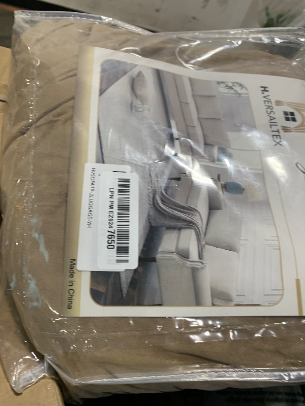 Photo 1 of H.VERSAILTEX Stretch Velvet Loveseat Covers for 2 Cushion Couch Covers for Living Room Sofa Covers Slipcovers with Non Slip Straps Bottom, Ultra Thick Comfy Velour (Width 58"-72", Camel)