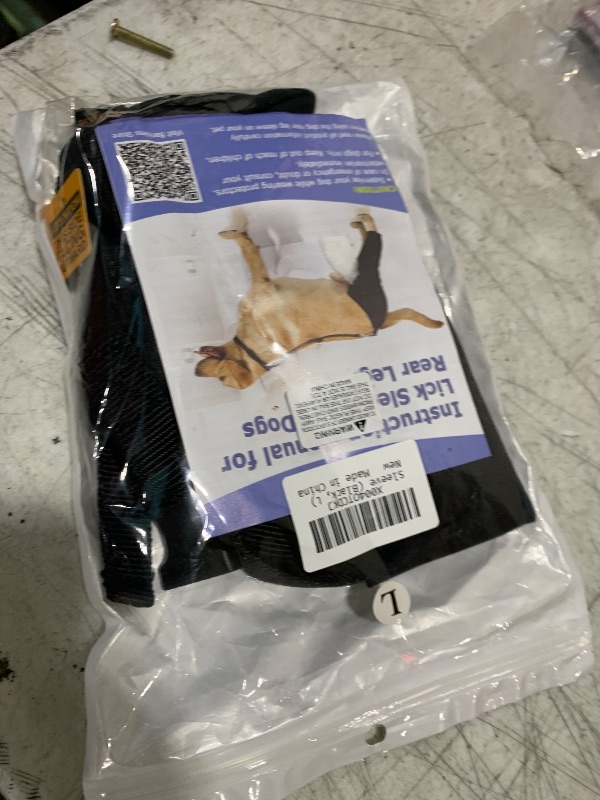 Photo 1 of BARKLESS Single Dog Rear Leg Sleeve to Stop Licking, Breathable Male Female Dog Recovery Suit for Post Surgery, Comfortable Back Leg Sleeve for Wound Healing, Protective Cone Collar Alternative