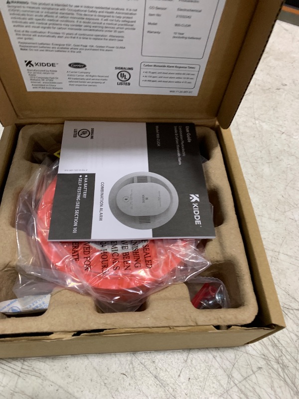 Photo 1 of Kidde  & Carbon Monoxide Detector, AA Battery Powered, LED Warning Light Indicators, 1 Pack