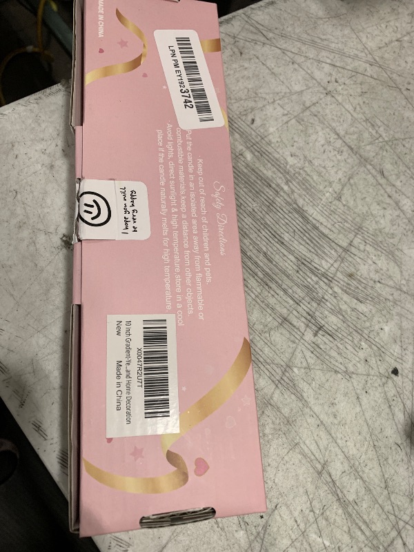 Photo 1 of 10 Inch Gradient-Yellow Taper Candles for Summer Parties, 4 Pack Unscented Candlesticks for Dinner Birthday Seasonal Celebration and Home Decoration