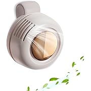 Photo 1 of Portable Silent Mini Bladeless Fan Clip on, Portable Silent Mini Bladeless Electric Fan, For Outdoor & Travel & Office, Travel Accessories, Gift, Adjustable 3-Speed (Type-c, White)
