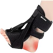 Photo 1 of Plantar Fasciitis Night Splint and Brace, Upgraded Planters Facetious Relief, Foot Drop and Achilles Tendonitis Relief Brace. Night Splint for Plantar Fasciitis Women & Men, Black
