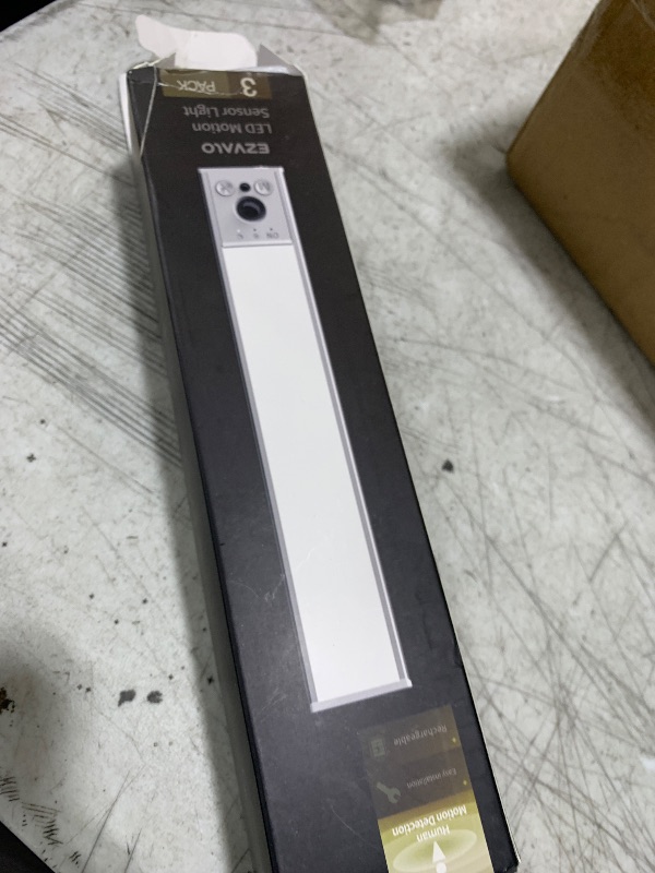 Photo 1 of EZVALO 3 Pack Under Cabinet Lighting, 2400mAh Rechargeable Motion Sensor Light, 10inch Magnetic Closet Lights with Dimmable & 3 Color Temps, Wireless Motion Activated Lights with Remote for Kitchen