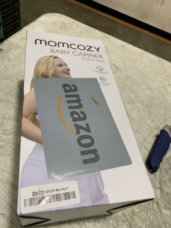 Photo 1 of Momcozy Baby Carrier - Ergonomic, Cozy and Lightweight Carrier for 7-44lbs, Effortless to Put On, Ideal for Hands-Free Parenting, Enhanced Lumbar Support, Purehug for Infant to Toddler, Black