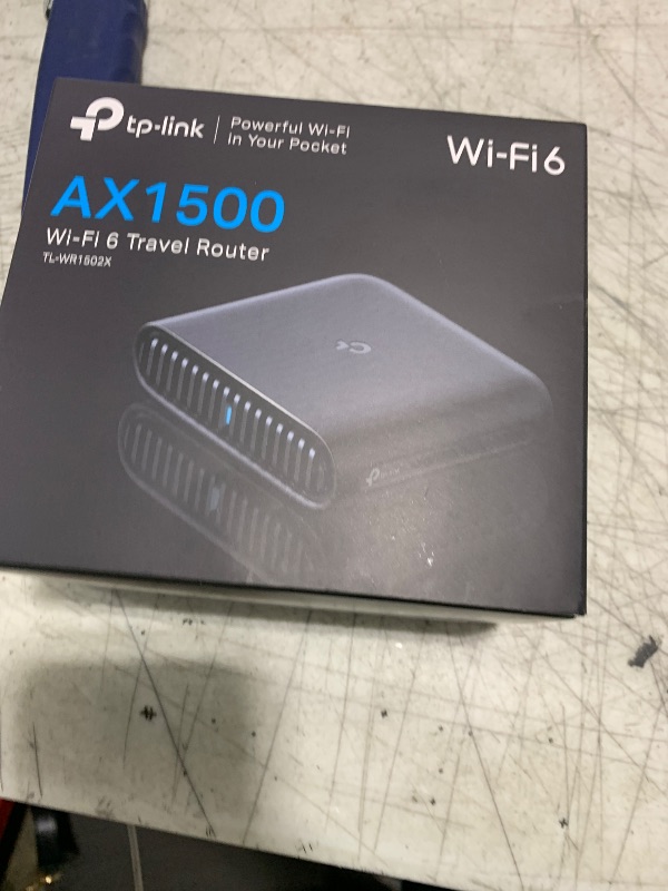 Photo 1 of TP-Link Ultra-Portable Wi-Fi 6 AX1500 Travel Router TL-WR1502X | Easy Public WiFi Sharing | Hotel/RV/Travel Approved | Phone WiFi Tether | USB C Powered | Multi-Mode | Tether App | Durable Design