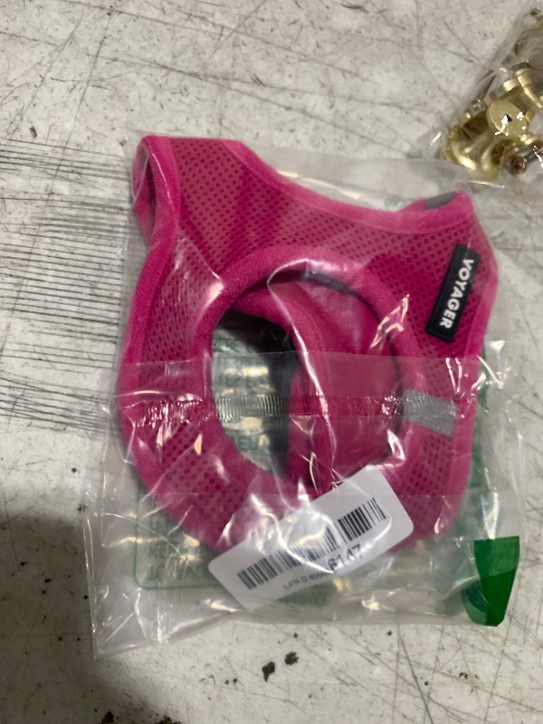 Photo 1 of Best Pet Supplies Voyager Step-in Air Harness - All Weather Mesh, Reflective, No Pull Harness for Dogs, Cats - Secure with Hook & Loop Fastener, Buckle, Double D-Rings - Fuchsia, XS
