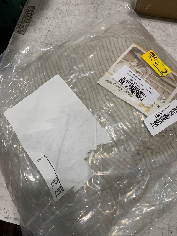 Photo 1 of H.VERSAILTEX Super Stretch Individual Chaise Cover Sectional Couch Covers for L Shaped Sofa Both Left/Right Featuring Thick Jacquard Textured Twill Fabric (1 Piece Chaise Cover Large, Island Fossi)