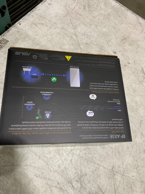 Photo 1 of ASUS RP-AX58 AX3000 Dual Band WiFi 6 (802.11ax) Range Extender, AiMesh Extender for seamless mesh WiFi; works with any WiFi router