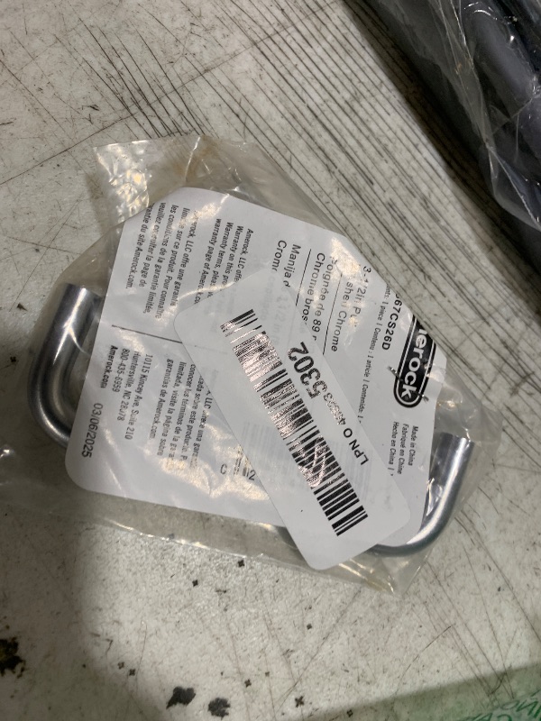 Photo 1 of Amerock | Cabinet Pull | Brushed Chrome | 3-1/2 inch (89 mm) Center to Center | Everyday Heritage | 1 Pack | Drawer Pull | Drawer Handle | Cabinet Hardware